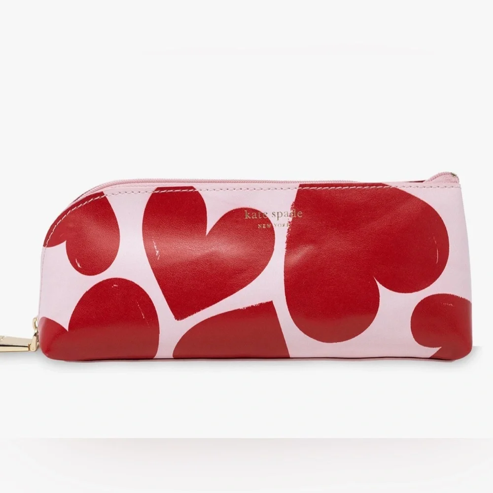 Kate Spade Sweet Hearts Take Note Notebook w Pencil Holder and Office Supplies